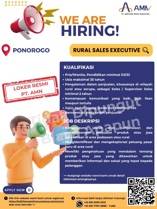RURAL SALES EXECUTIVE (PONOROGO)