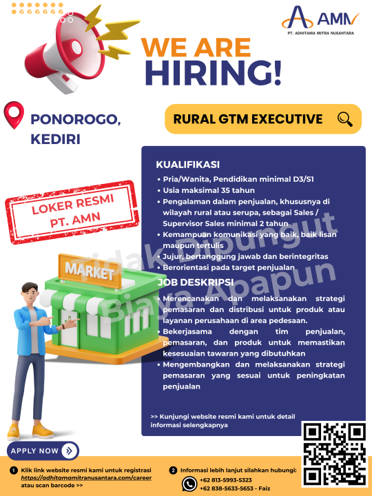 RURAL GTM EXECUTIVE (PONOROGO,KEDIRI)