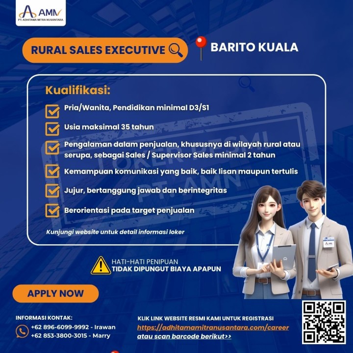 RURAL SALES EXECUTIVE (Barito Kuala)