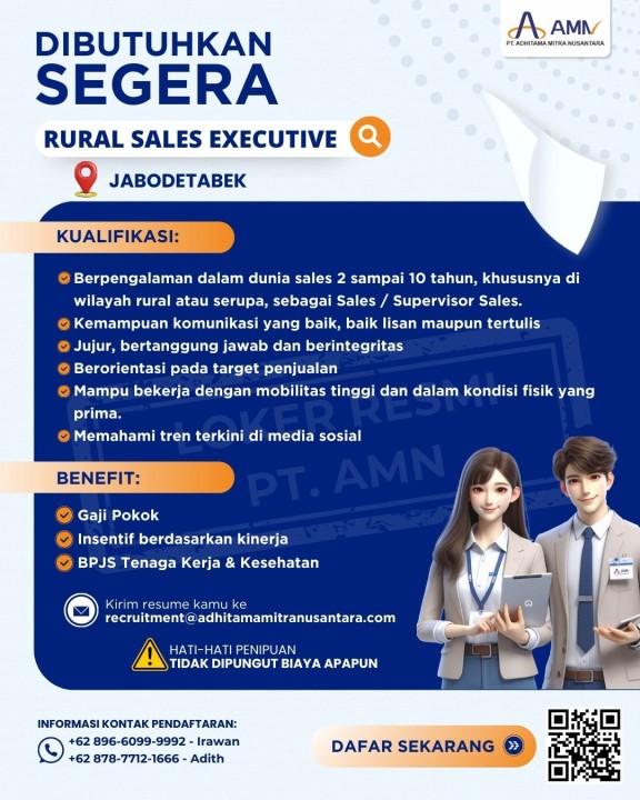 RURAL SALES EXECUTIVE (JABODETABEK)
