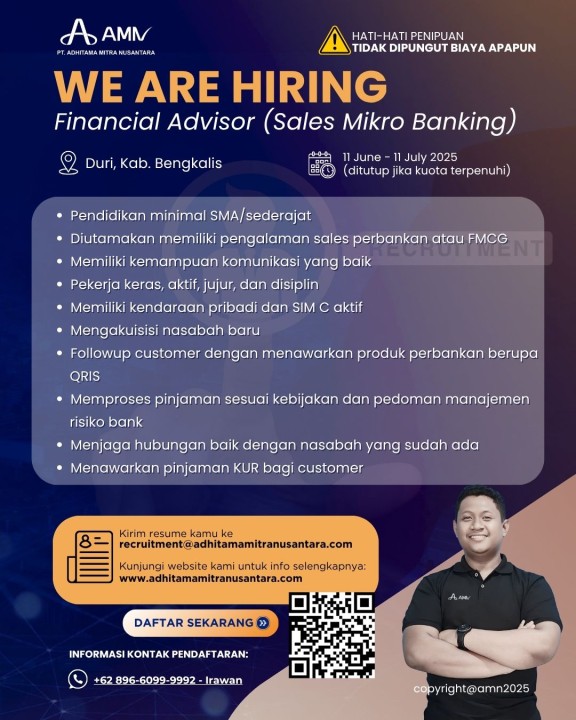 Financial Advisor (Sales Mikro Banking)