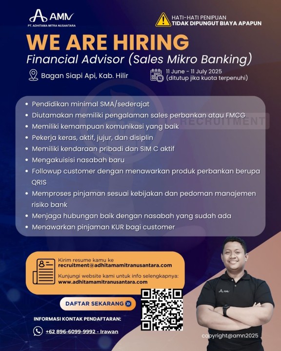 Financial Advisor (Sales Mikro Banking)