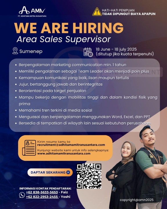 Area Sales Supervisor