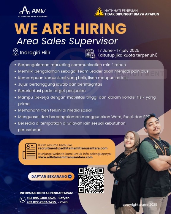 Area Sales Supervisor