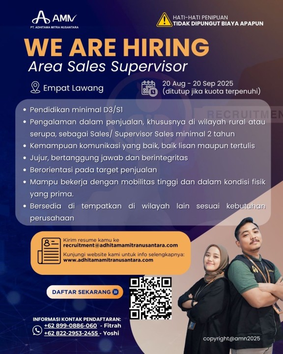 Area Sales Supervisor