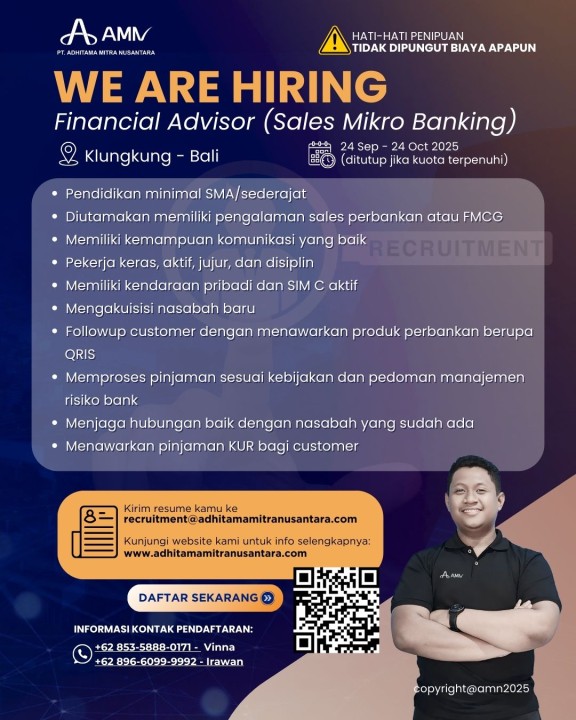 Financial Advisor (Sales Mikro Banking)