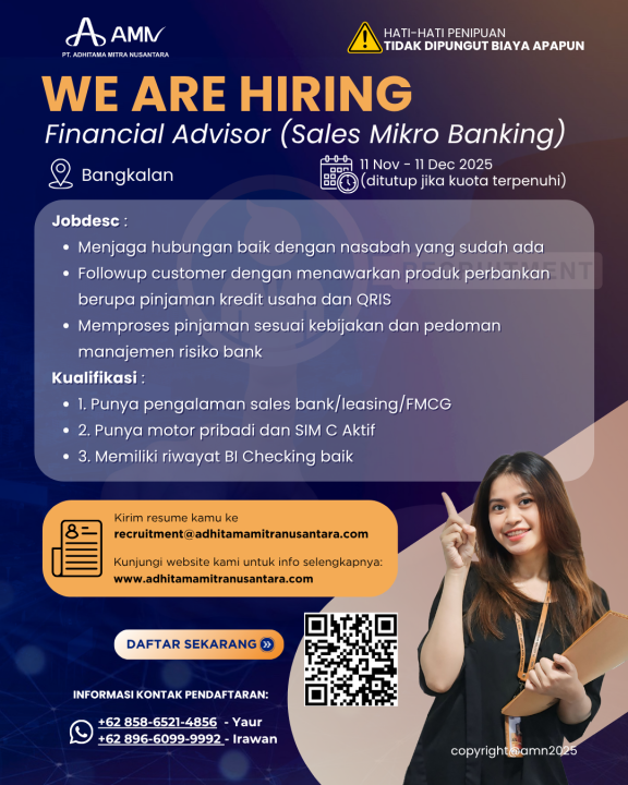 Financial Advisor (Sales Mikro Banking)