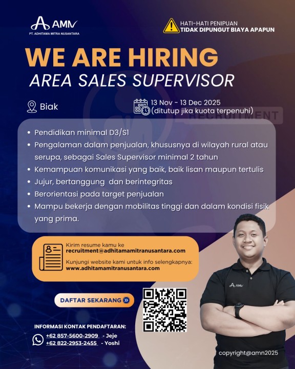 Area Sales Supervisor
