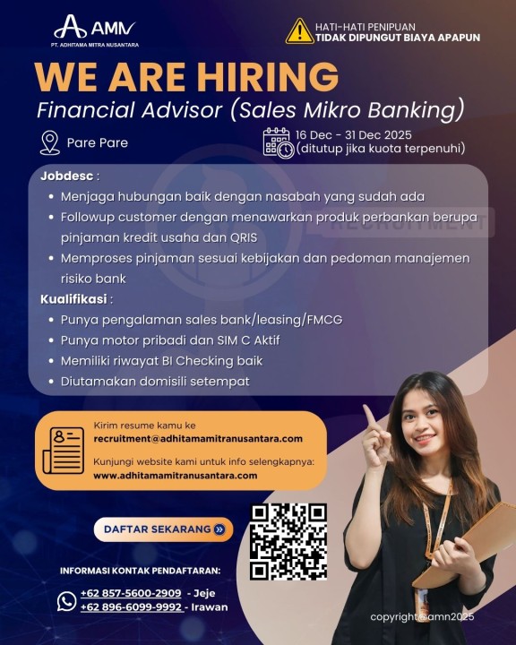 Financial Advisor (Sales Mikro Banking)