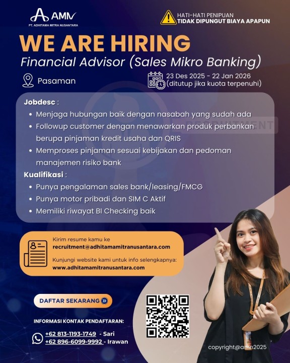 Financial Advisor (Sales Mikro Banking)