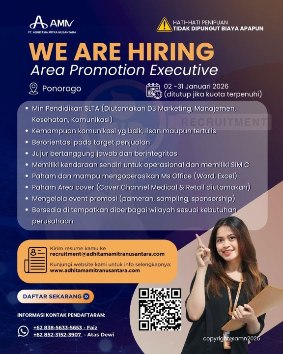 Area Promotion Executive