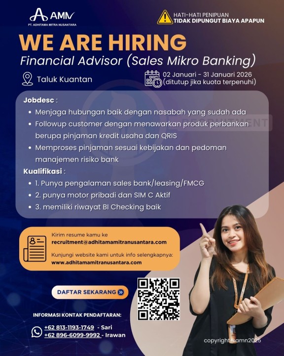 Financial Advisor (Sales Mikro Banking)