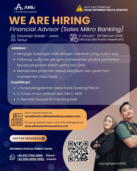 Financial Advisor (Sales Mikro Banking)
