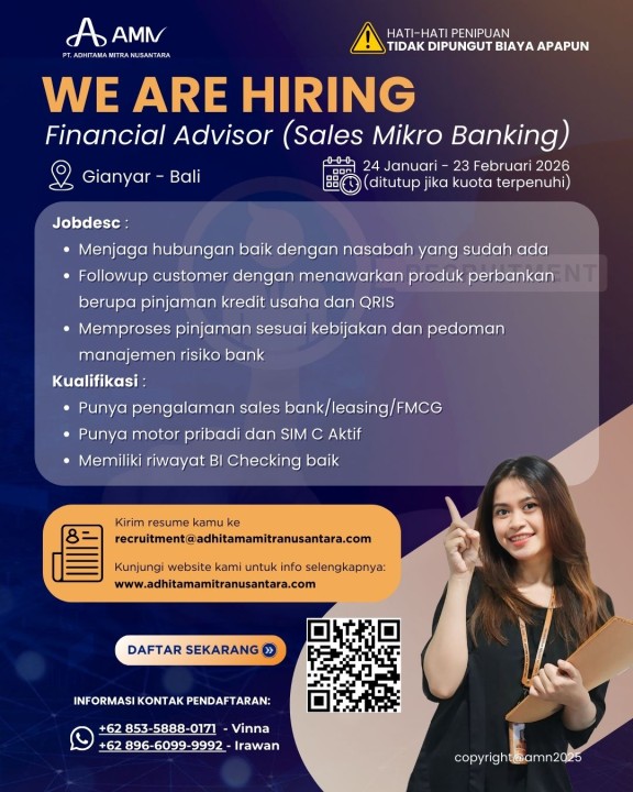 Financial Advisor (Sales Mikro Banking)