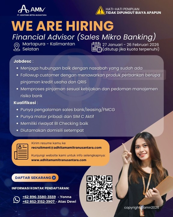 Financial Advisor (Sales Mikro Banking)