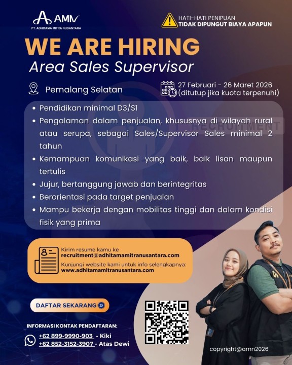 Area Sales Supervisor