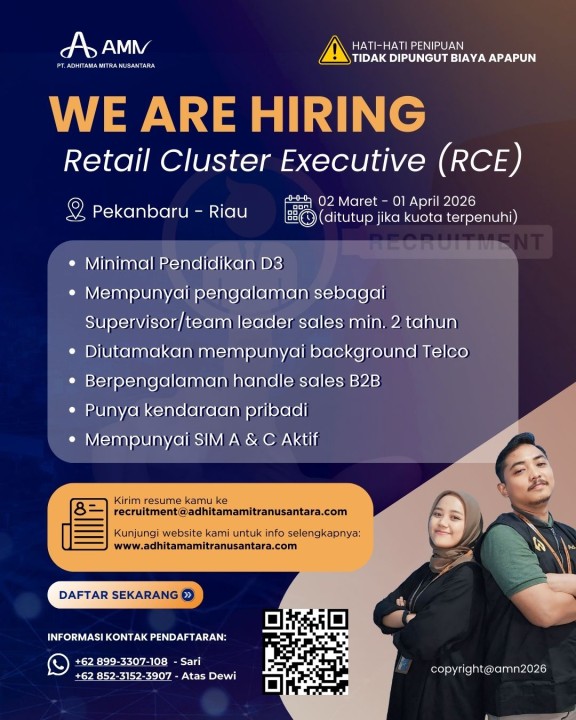 Retail Cluster Executive (RCE)