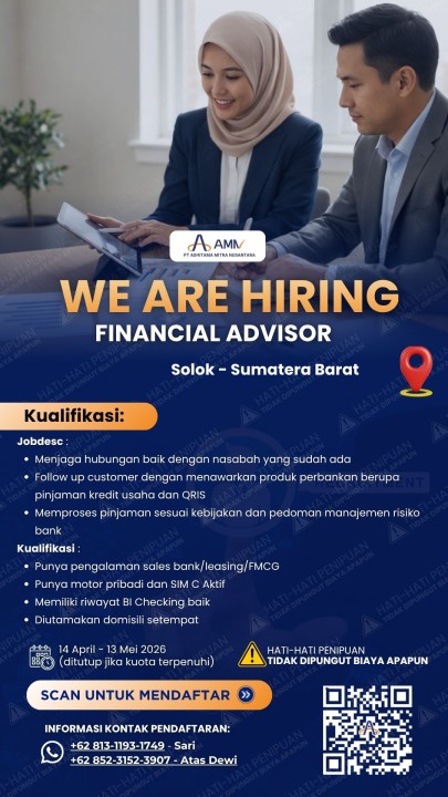 Financial Advisor (Sales Mikro Banking)