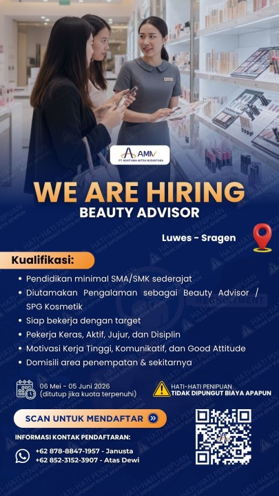 Beauty Advisor (BA)