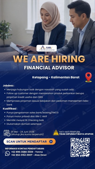 Financial Advisor (Sales Mikro Banking)