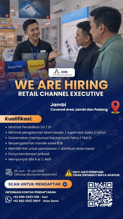 RETAIL CHANNEL EXECUTIVE (RCE) - JAMBI