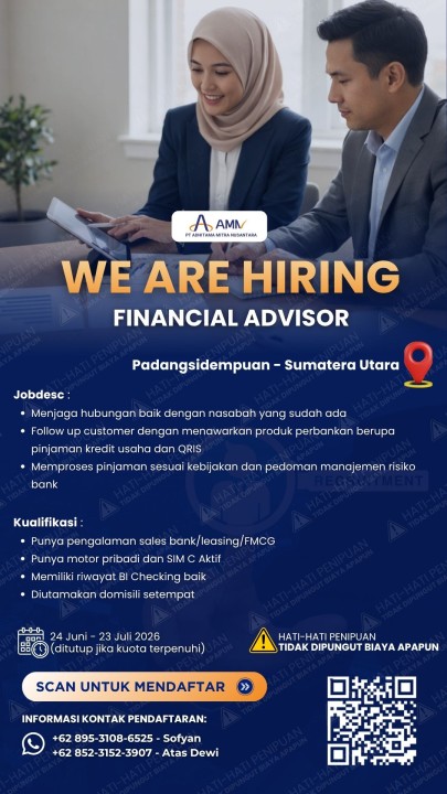 Financial Advisor (Sales Mikro Banking) Padang