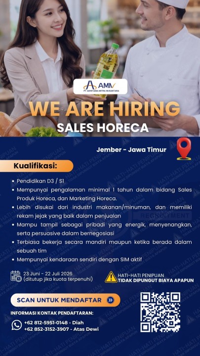 Sales Horeca - Jember