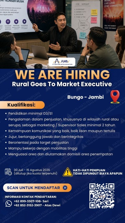 Marketing Supervisor (RGE) - Bungo Jambi