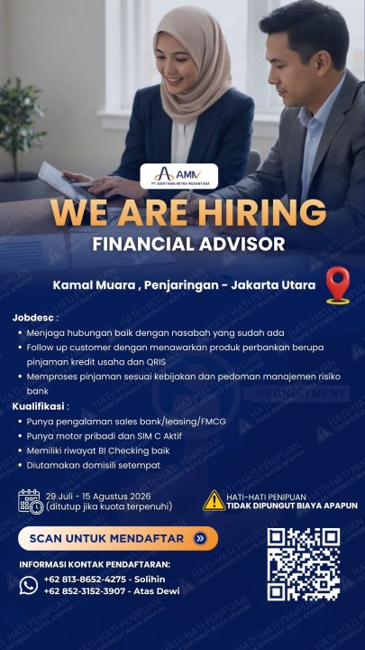 Financial Advisor (Sales Mikro Banking) Jakarta Utara