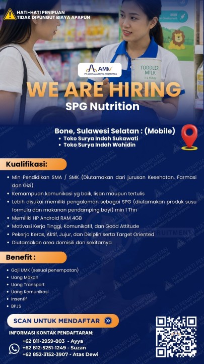SPG Susu Formula Area Bone Sulawesi Selatan