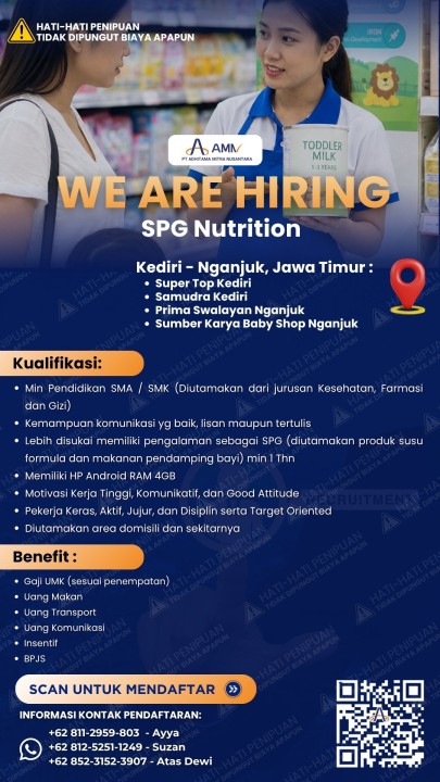 SPG Susu Formula Area Kediri Nganjuk