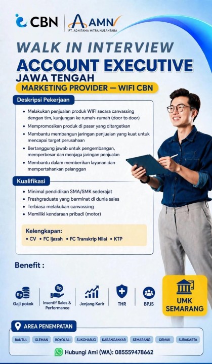 Account Executive CBN All Jawa Tengah